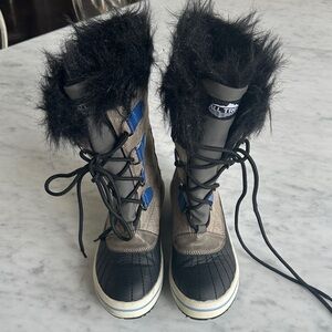 All Trek: Faux Fur Trim Winter Boots: size 2US